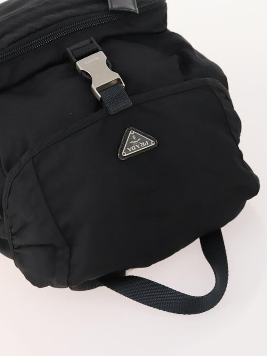 PRADA Backpack Nylon 2 Set Black Khaki Auth bs34889 main image 16